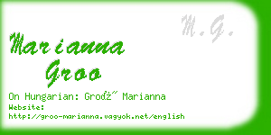 marianna groo business card